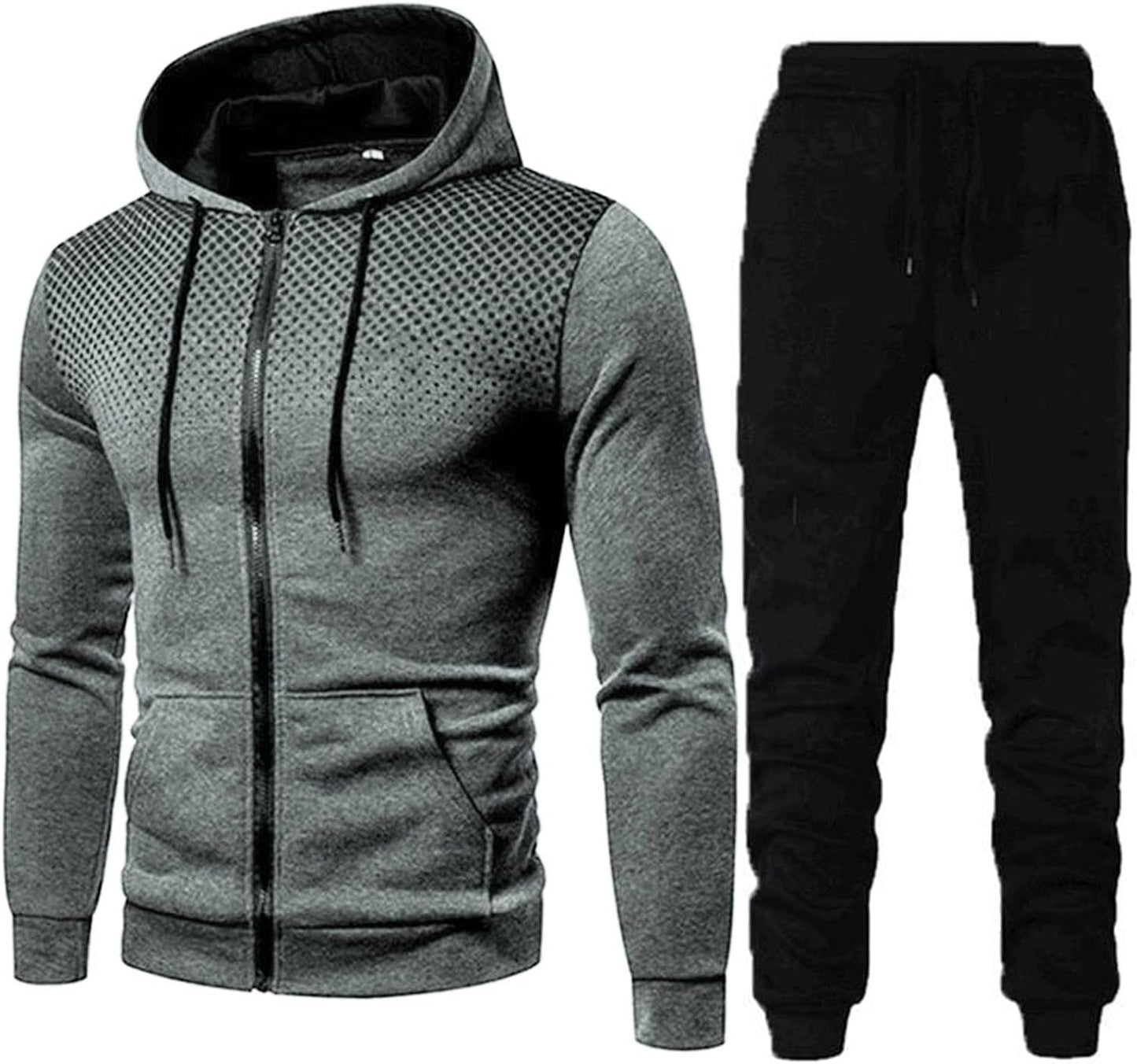 eipogp Mens Sweatsuits 2 Piece Track Sweat Suits Hoodie and Sweatpants Set Athletic Jogging Suits Tracksuits Outfits