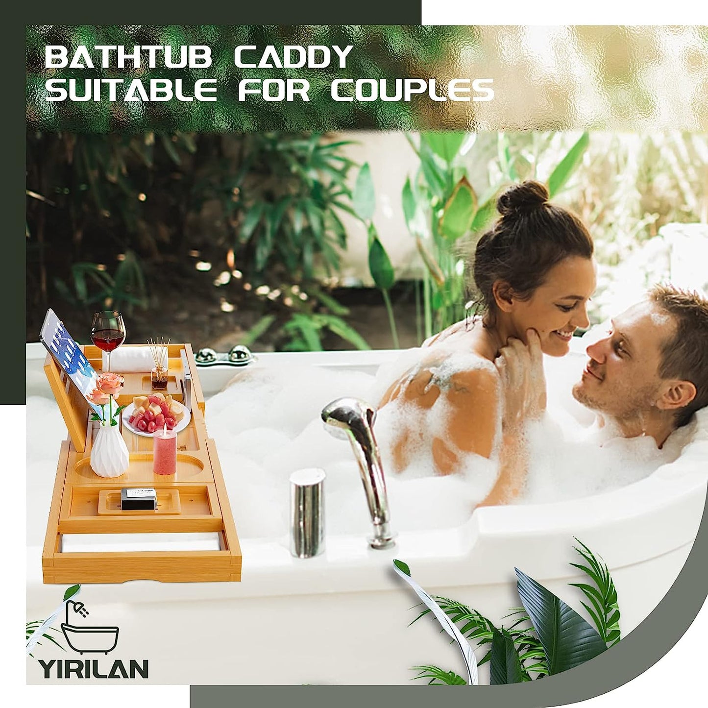 Expandable Bathtub Tray Caddy