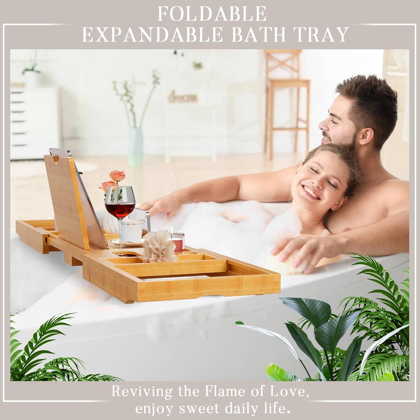 Expandable Bathtub Tray Caddy