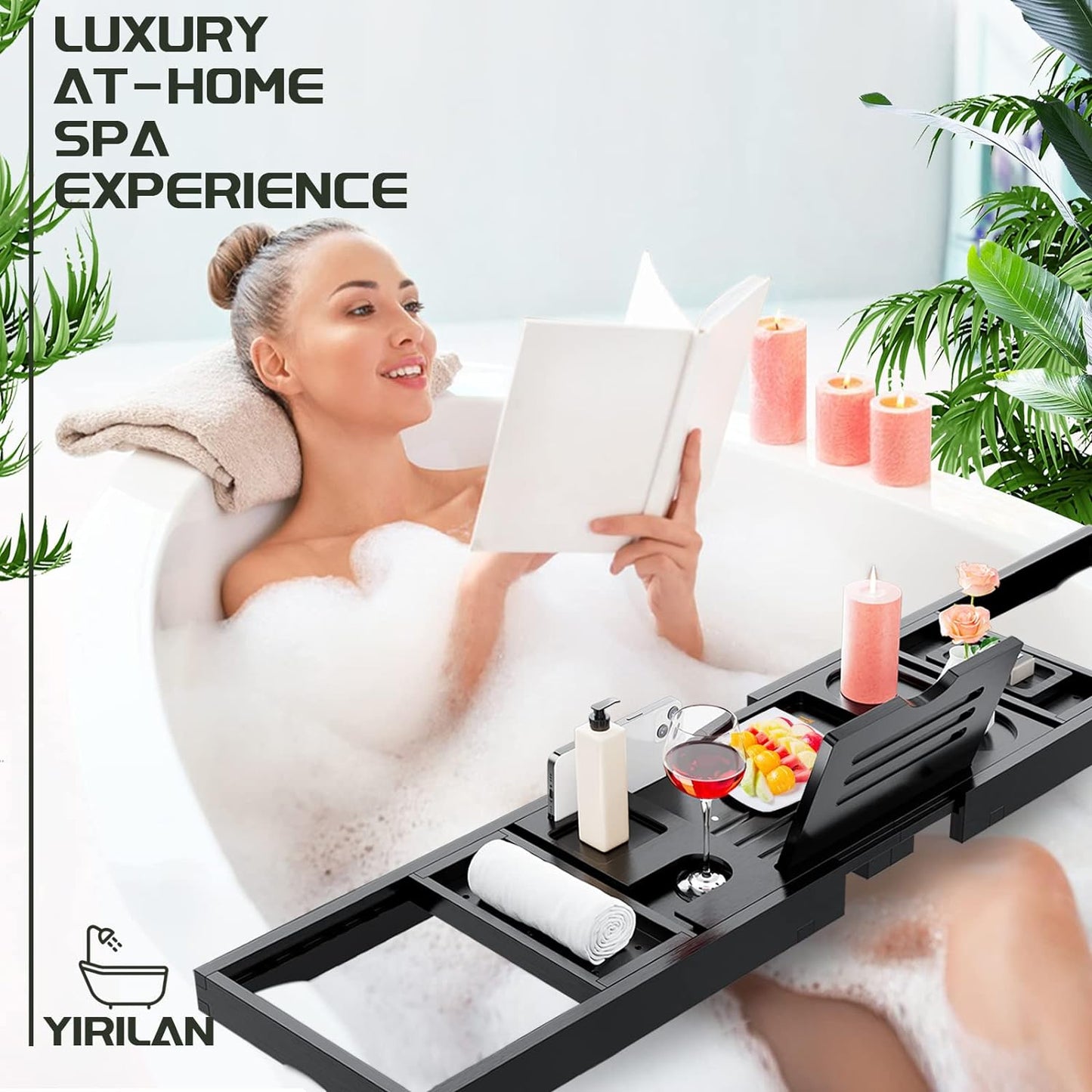 Expandable Bathtub Tray Caddy