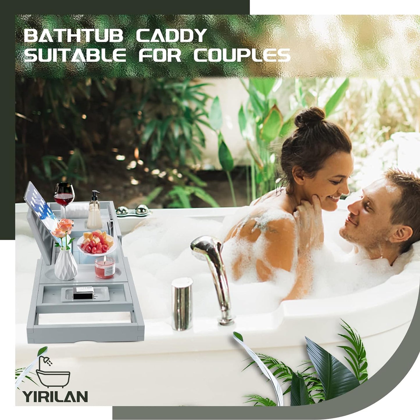 Expandable Bathtub Tray Caddy