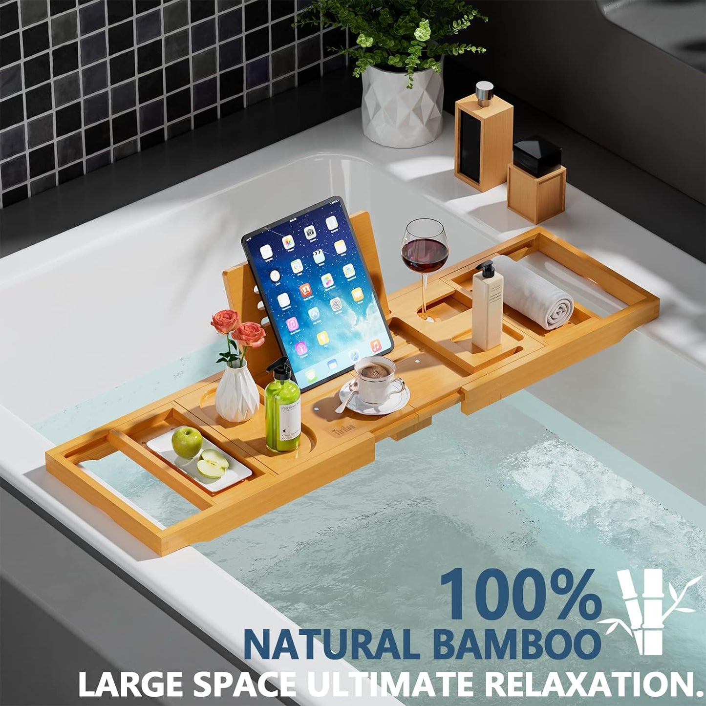 Expandable Bathtub Tray Caddy