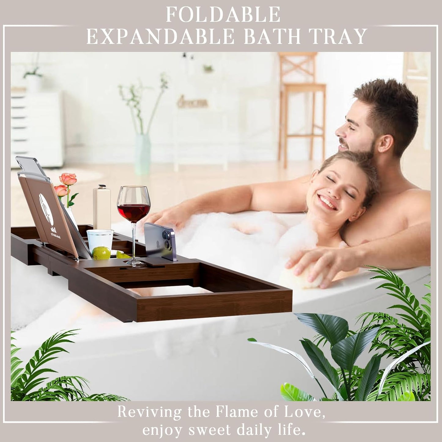 Expandable Bathtub Tray Caddy