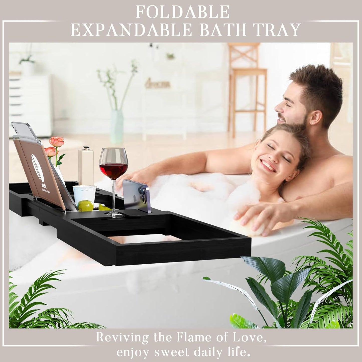 Expandable Bathtub Tray Caddy