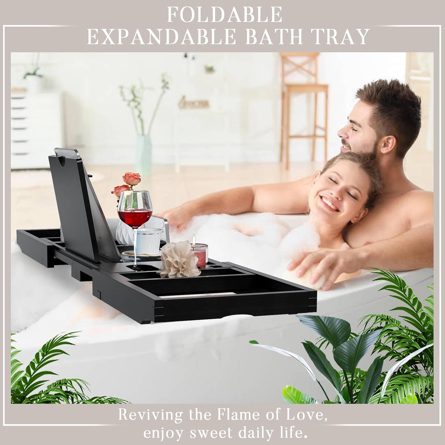 Expandable Bathtub Tray Caddy