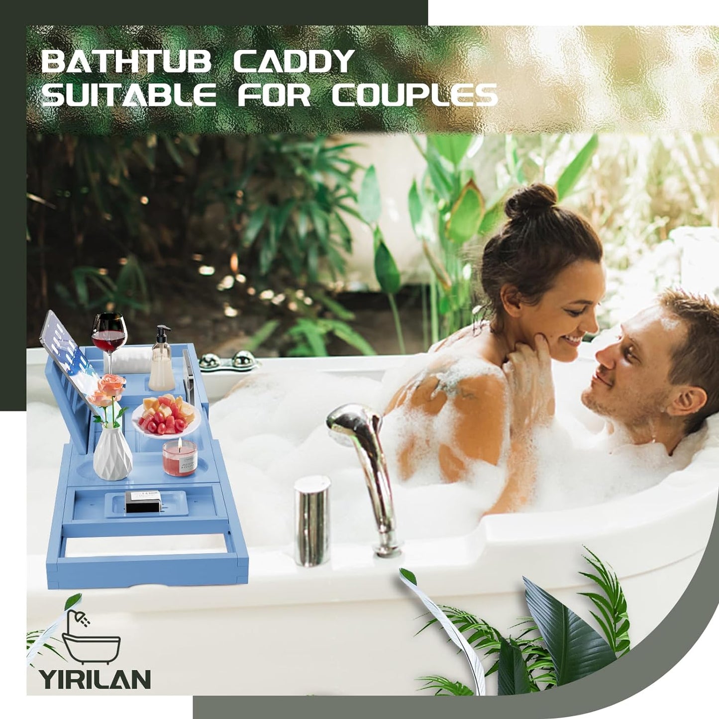 Expandable Bathtub Tray Caddy