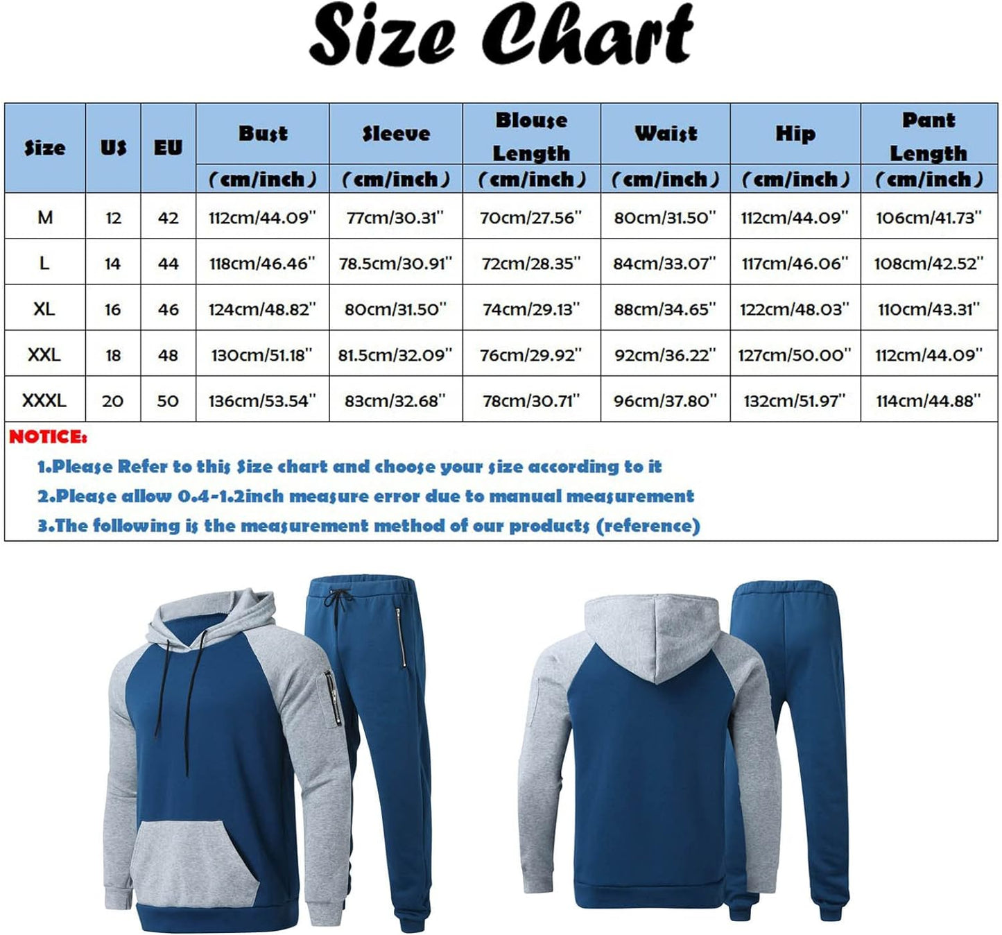 eipogp Mens Sweatsuits 2 Piece Track Sweat Suits Hoodie and Sweatpants Set Athletic Jogging Suits Tracksuits Outfits