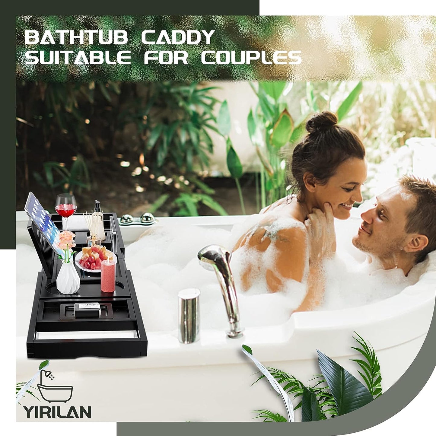 Expandable Bathtub Tray Caddy