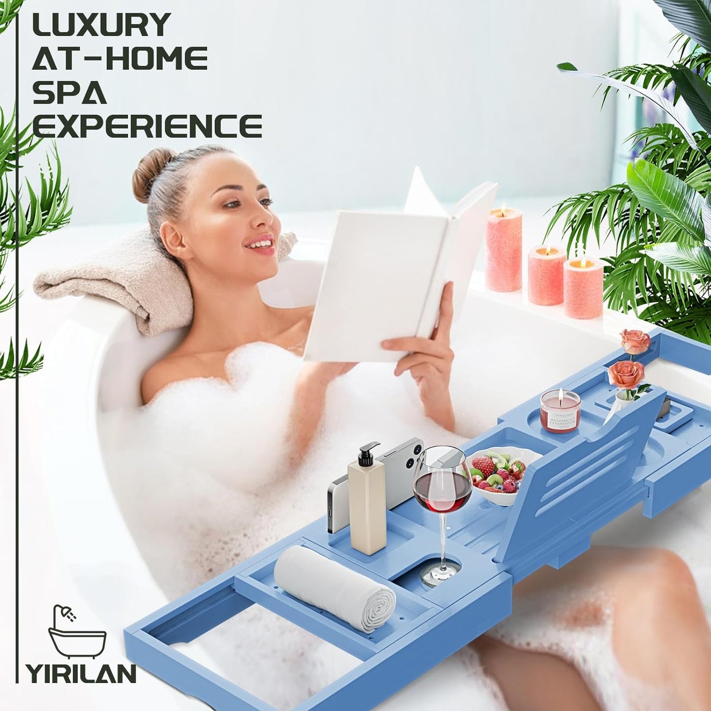 Expandable Bathtub Tray Caddy