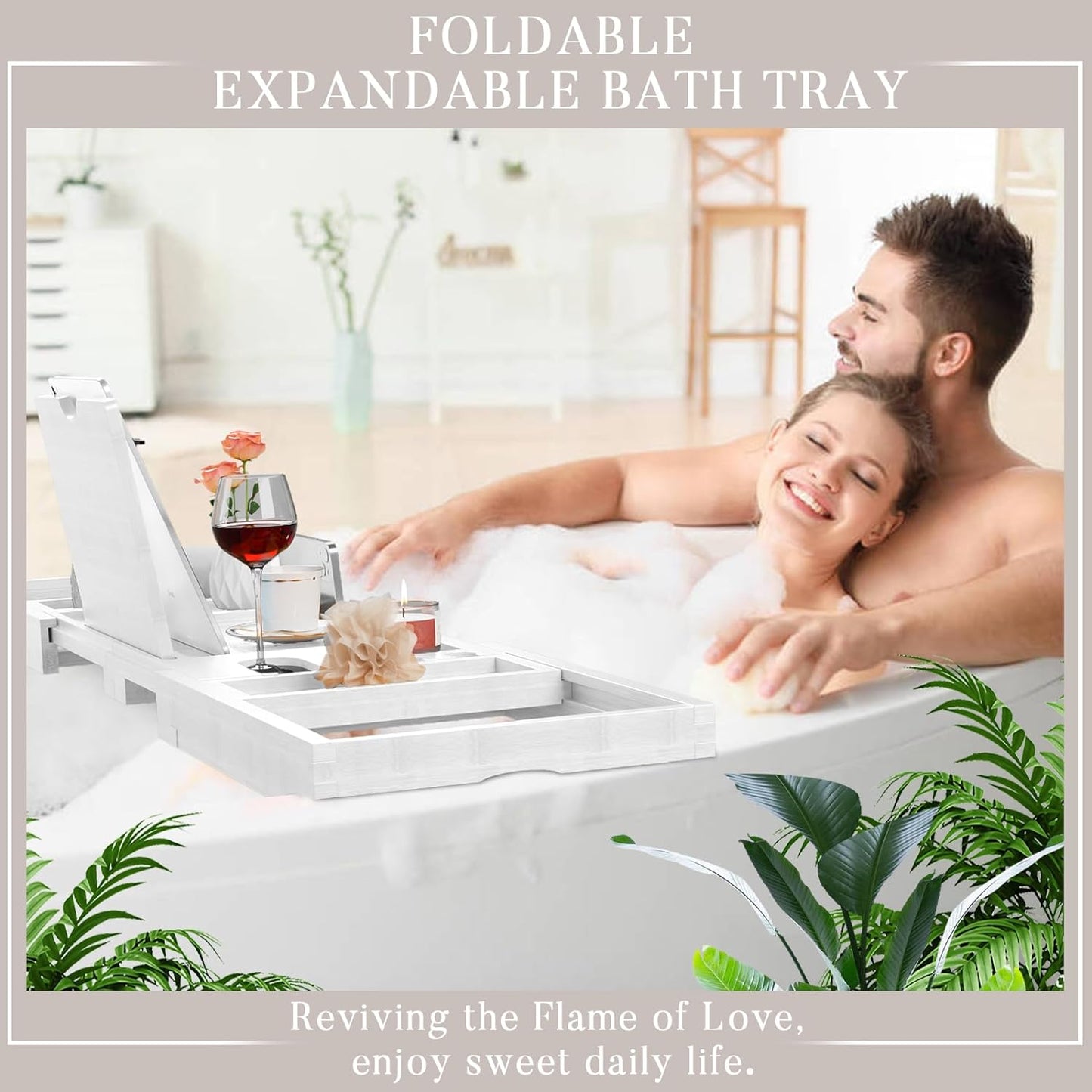 Expandable Bathtub Tray Caddy