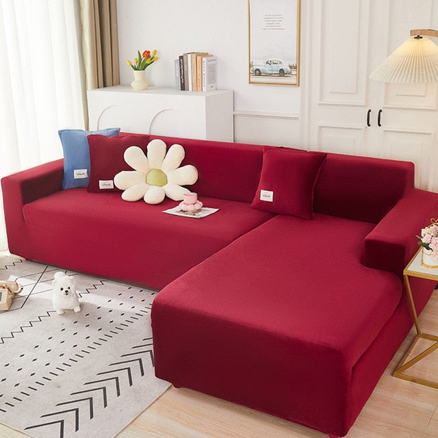 Shaped-Sofa Velvet Covers