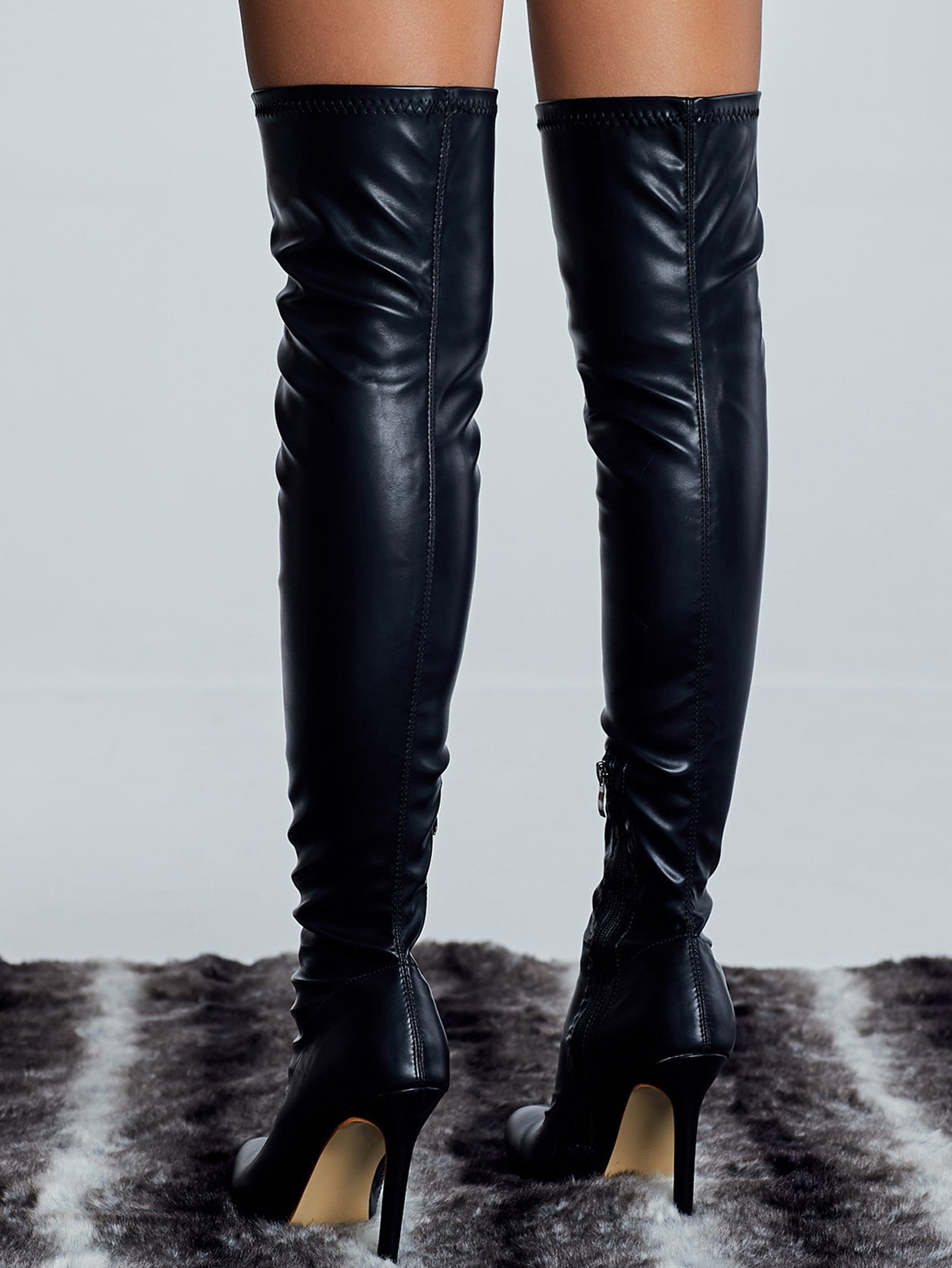 Over The Knee Leather Boots