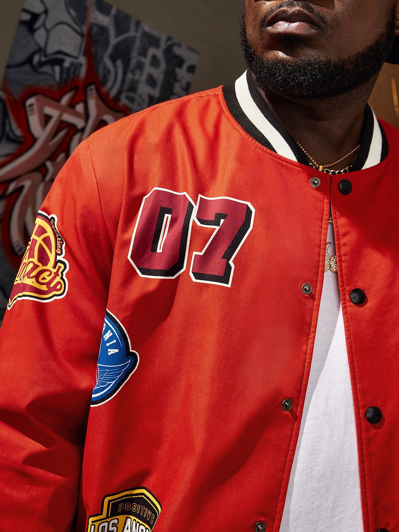 Patched Varsity Jacket