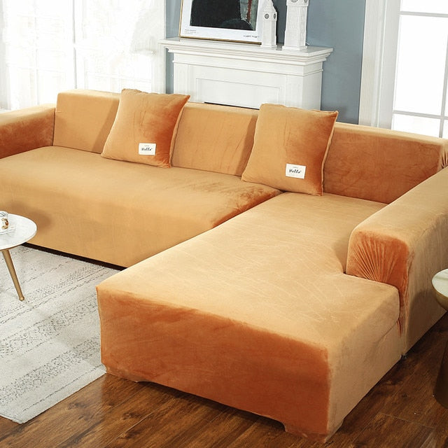 Shaped-Sofa Velvet Covers