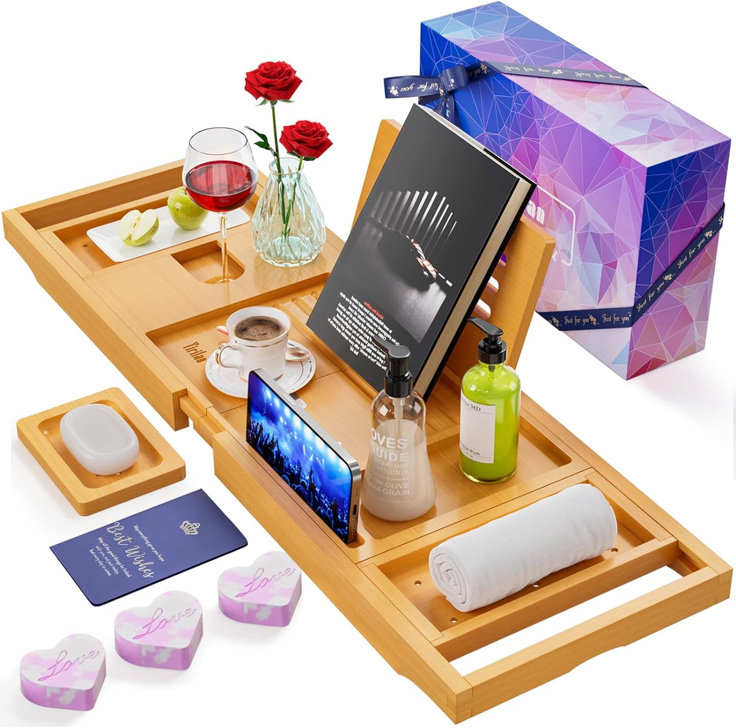 Expandable Bathtub Tray Caddy