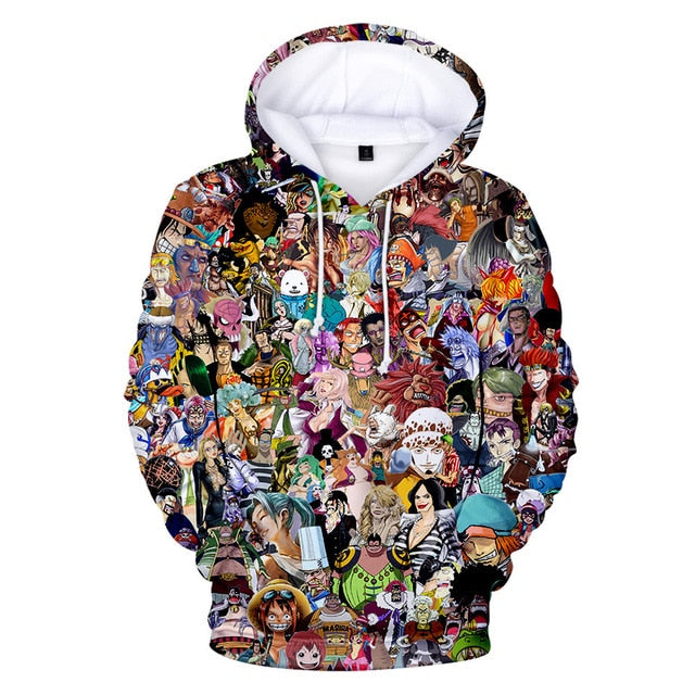 ONE PIECE Whitebeard Pirates Anime Variety Sweatshirts