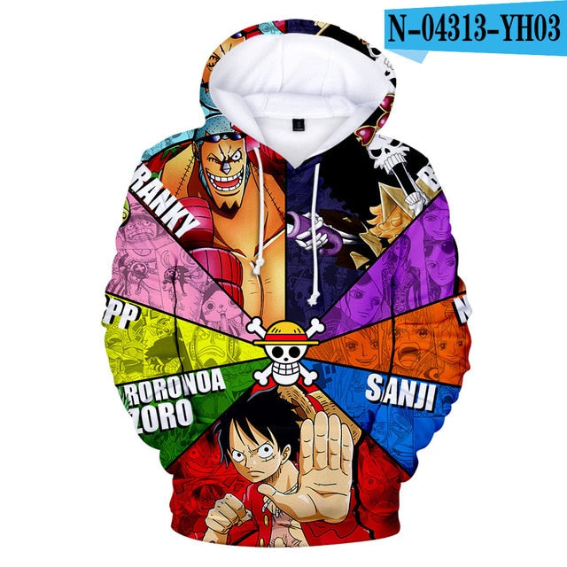 ONE PIECE Whitebeard Pirates Anime Variety Sweatshirts