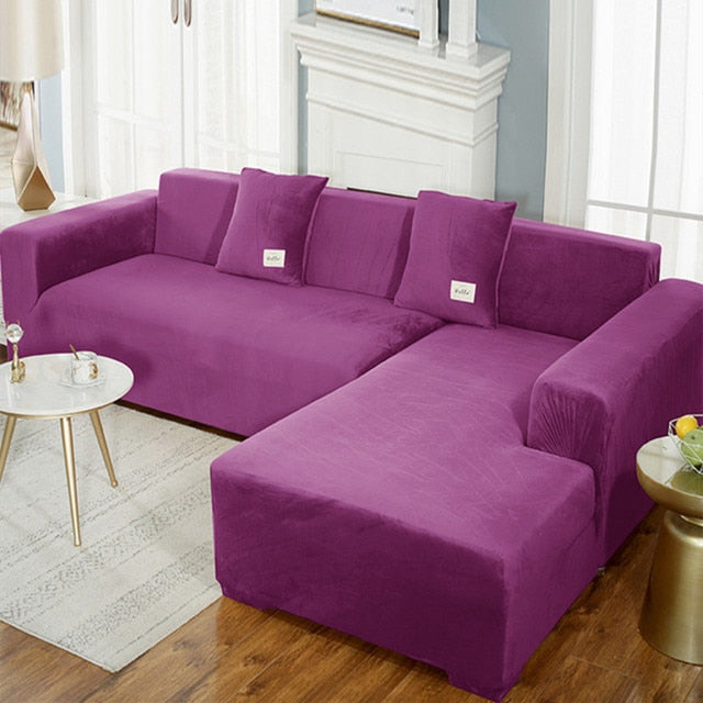 Shaped-Sofa Velvet Covers