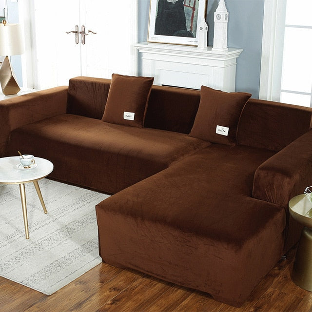 Shaped-Sofa Velvet Covers