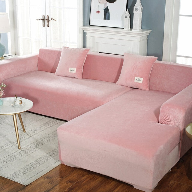 Shaped-Sofa Velvet Covers