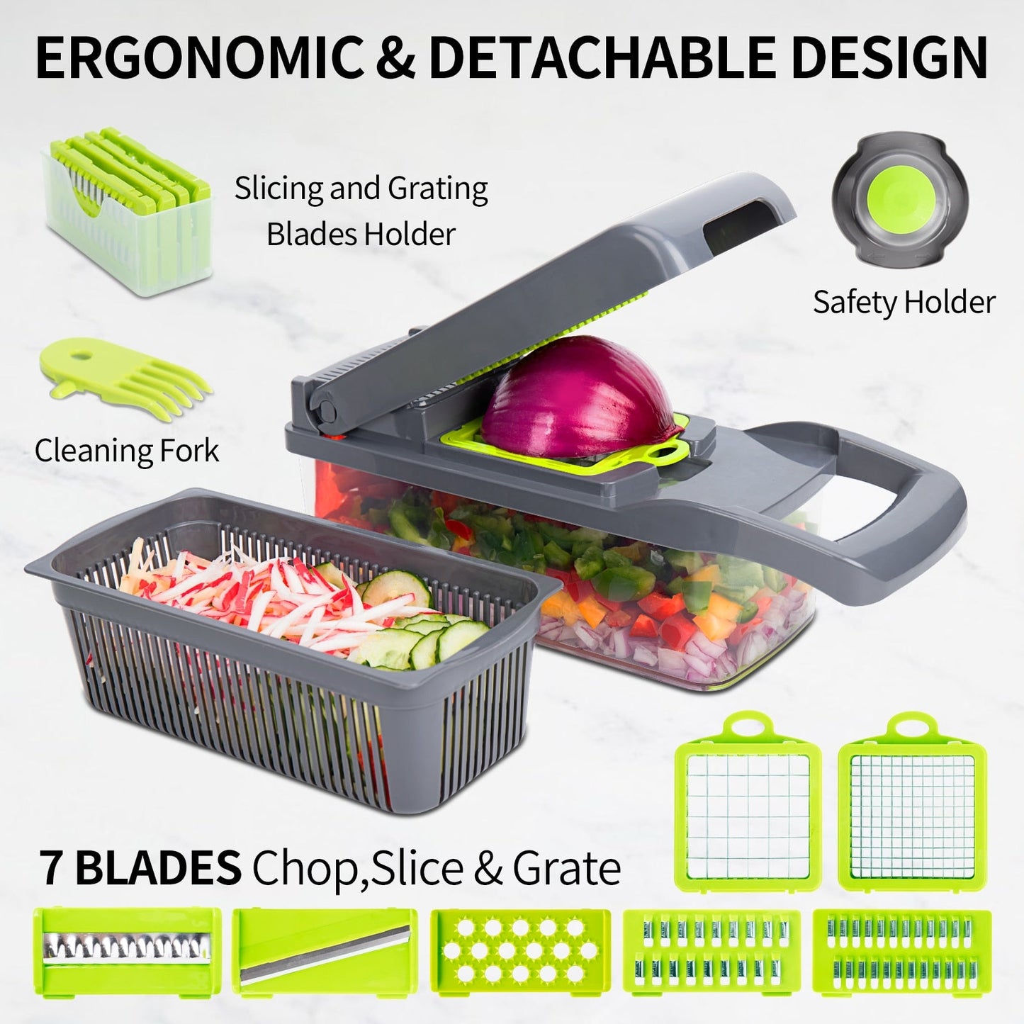 NEOHEXA™ - 10 in 1 Multifunctional Cutter Shredder Slicer