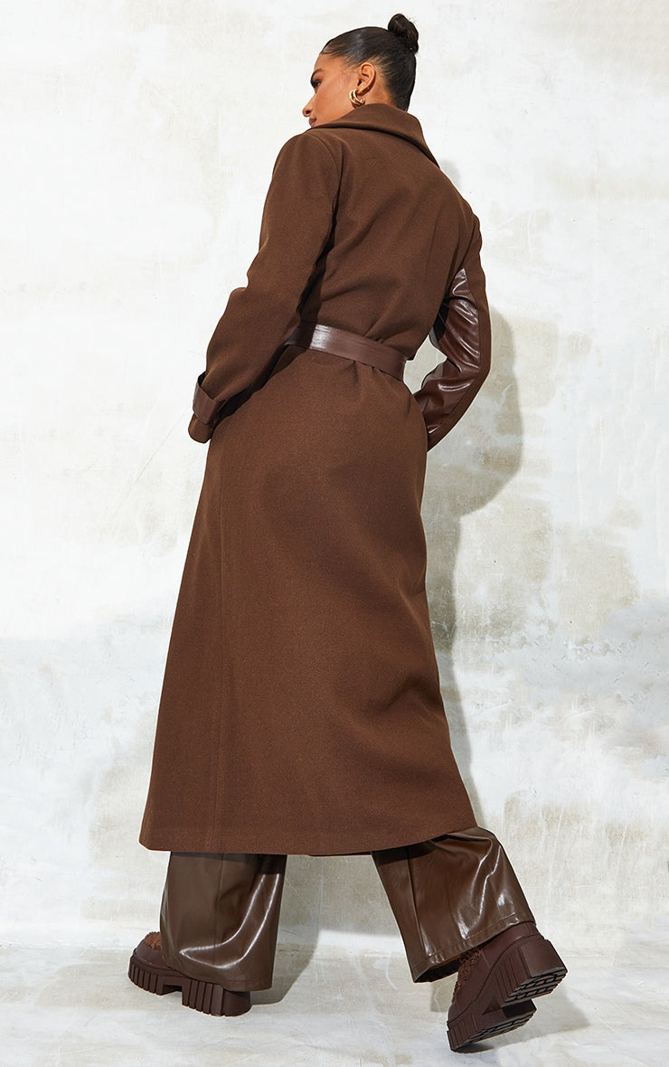 Camel Contrast Coat