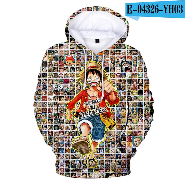 ONE PIECE Whitebeard Pirates Anime Variety Sweatshirts